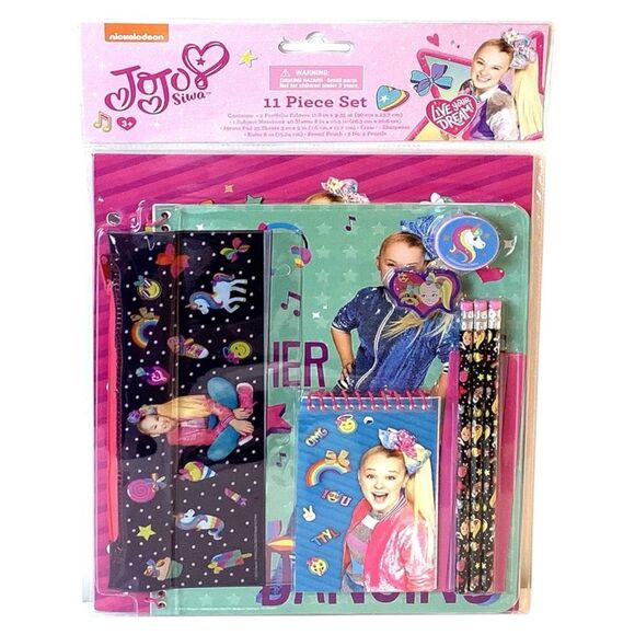 JO JO Silva Girls 11 pc Stationary Fun SET - Picture 1 of 3
